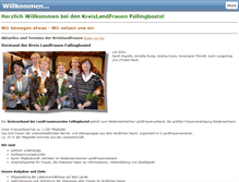 Tablet Screenshot of kreislandfrauen-fallingbostel.de